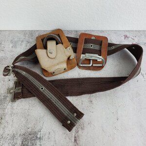 Vintage Leather Tool Belt Master Mechanic True Value Hardware USA MM LH 463X
